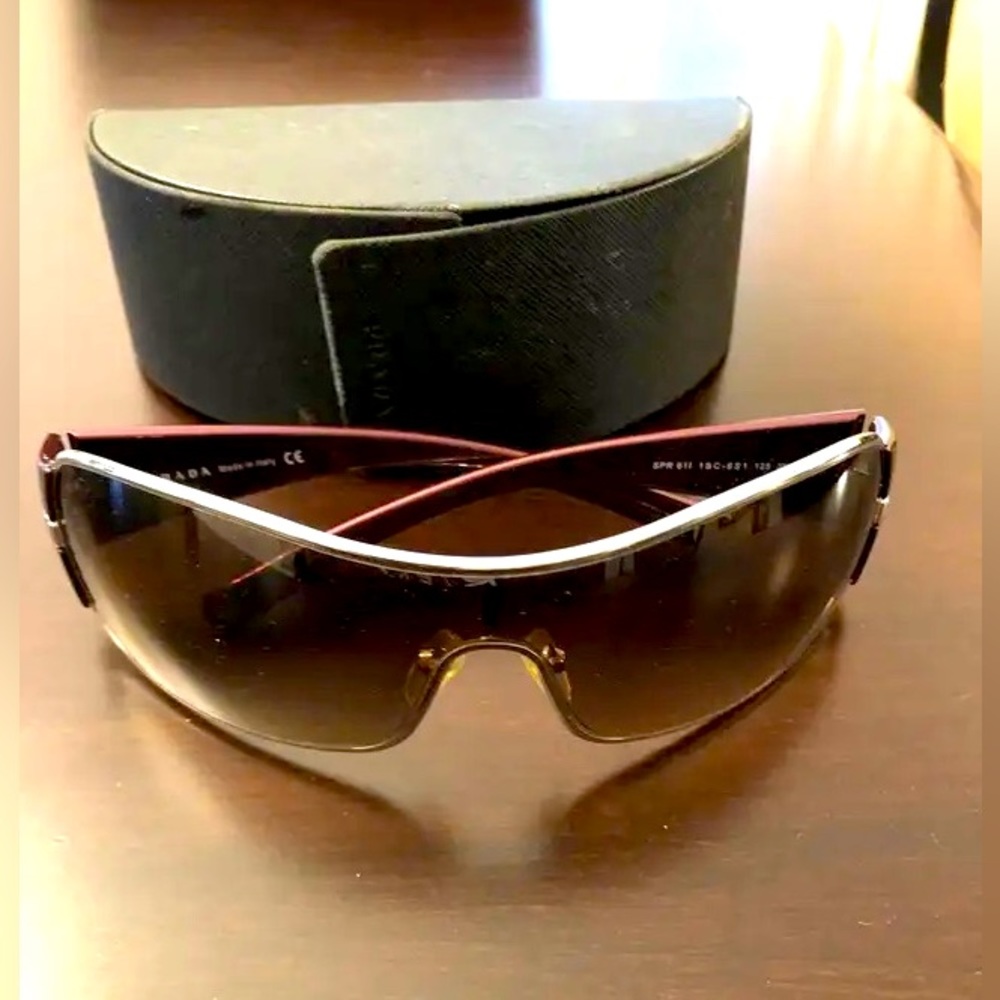 Vintage Prada Shield Sunglasses.